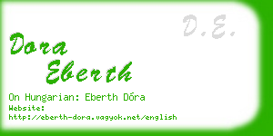 dora eberth business card